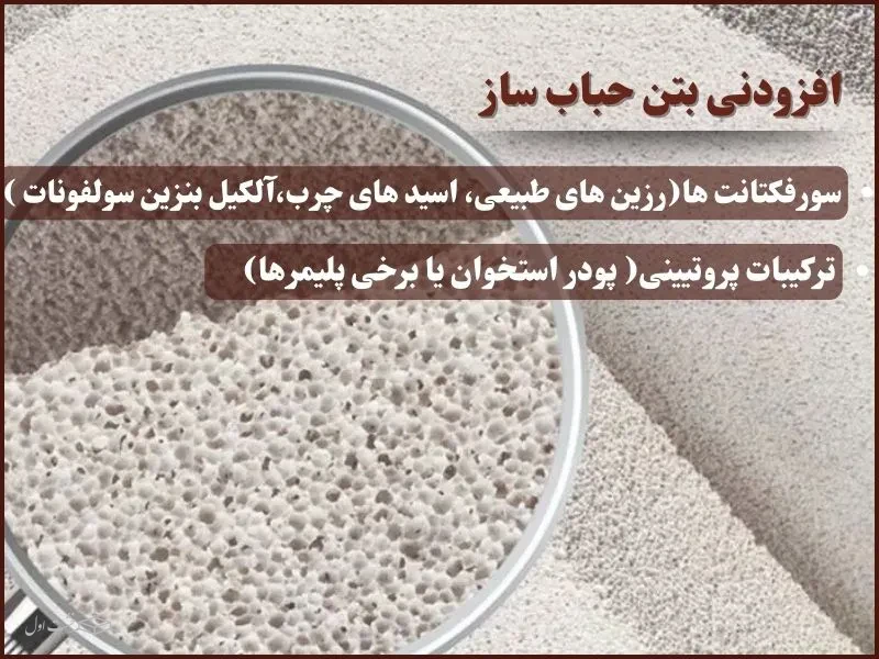 افزودنی بتن حباب ساز 